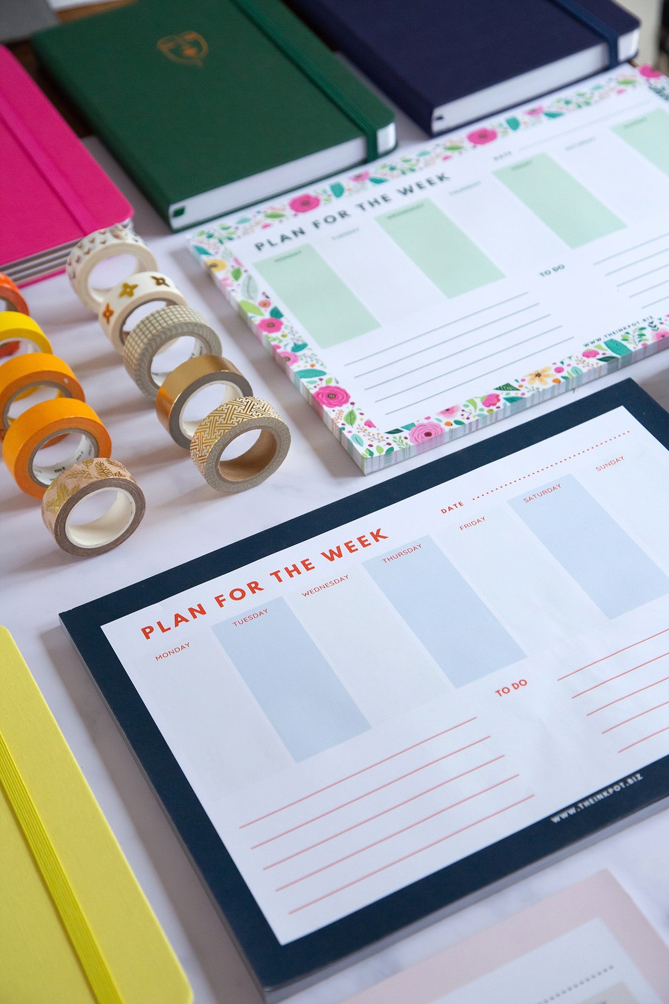 A4 Weekly Productivity Planner Desk Pad By Toastedink